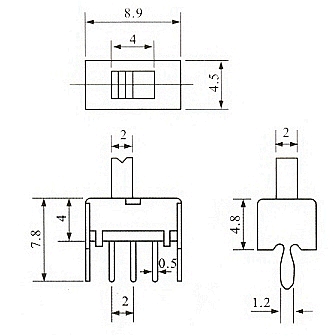 SPDT Slide Switch